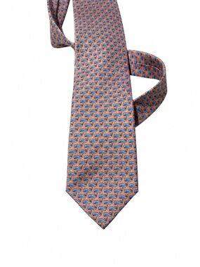SERO Baby Blue Whales Preppy Pink Novelty New England Classic Silk Necktie Tie